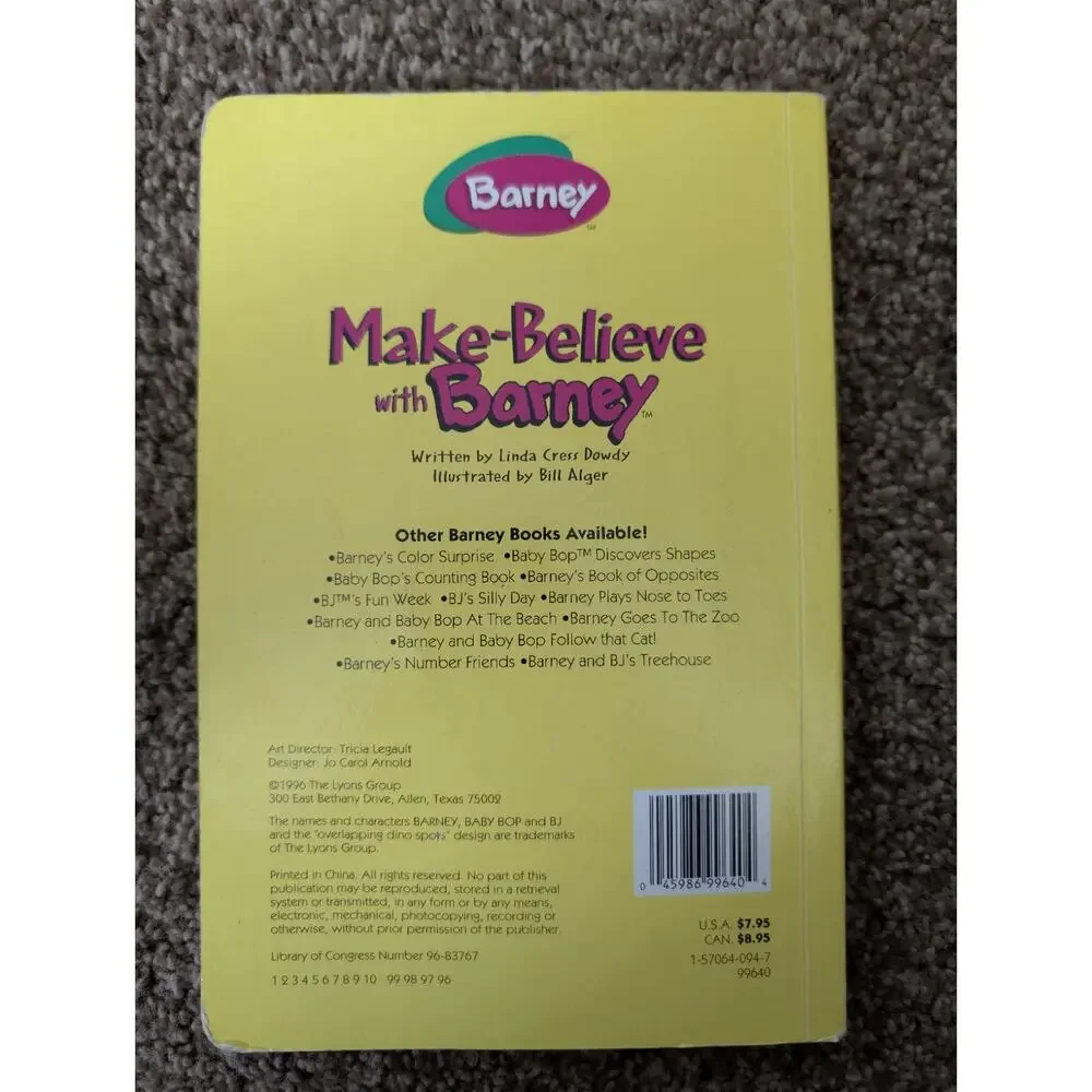 Make-Believe With Barney Board Book